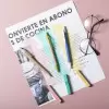 STYLO PUBLICITAIRE EN CARTON RECYCLÉ ET PAILLE DE BLÉ 'AMOSIS GREEN'