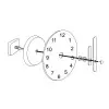 HORLOGE MURALE PUBLICITAIRE SUR MESURE 'DYO'