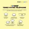 SUPPORT PUBLICITAIRE POUR TÉLÉPHONE POPSOCKETS® 'POPGRIP'   FINITION BOIS