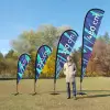 DRAPEAU PUBLICITAIRE ORIFLAMME GOUTTE VOILE + MÂT 'TOLEN'