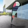 DRAPEAU PERSONNALISÉ ORIFLAMME GOUTTE + PIED PNEU 'TOLEN'
