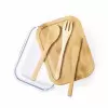 LUNCH BOX PERSONNALISABLE EN VERRE/BAMBOU 'FUSILI'
