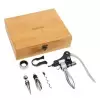COFFRET A VIN 5 PIÈCES PERSONNALISÉ  'WINE'