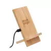 SUPPORT DE TÉLÉPHONE AVEC CHARGEUR SANS FIL PERSONNALISÉ EN BAMBOU 'CHIAZI'