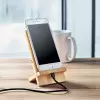 SUPPORT DE TÉLÉPHONE AVEC CHARGEUR SANS FIL PERSONNALISÉ EN BAMBOU 'CHIAZI'