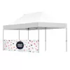 DEMI MUR PERSONNALISABLE POUR TENTE PLIANTE 6X3M 'TELTA
