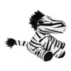 PELUCHE ZEBRE PERSONNALISABLE 'CEBRA BANDANA'