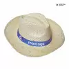 CHAPEAU DE PAILLE PERSONNALISABLE CLAIRE 'LUA EU' 8J