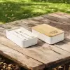 LUNCH BOX COUVERCLE BAMBOU PERSONNALISABLE 'BUCATO DOUBLE'