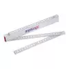 MÈTRE PLIANT PERSONNALISABLE BOIS BLANC 'MINESURA' 2M