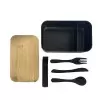 LUNCH BOX PERSONNALISABLE EN RPET AVEC COUVERTS 'COBERTA' 