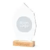 TROPHÉE PERSONNALISABLE EN VERRE ET BOIS 'KAYNO'
