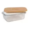 LUNCH BOX PERSONNALISÉE VERRE COUVERCLE BAMBOU 'SARDI M' 