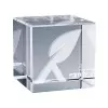 TROPHEE EN VERRE PERSONNALISE 'OWARD CUBE 4 CM'