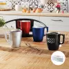 COFFRET 4 MUGS EN VERRE MIF 250ML PERSONNALISABLE 'FLASHY'
