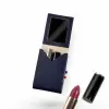 ETUI AVEC MIROIR CUIR RECYCLE PERSONNALISABLE 'FABY'