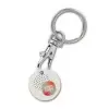 PORTE CLÉS MOUSQUETON AVEC JETON BIO PERSONNALISABLE 'SEGNO'
