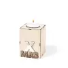 BOUGIE DE NOËL PERSONNALISÉE AROMATIQUE 'DOTTIE'