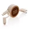 CABLE PERSONNALISABLE 6 EN 1 RETRACTABLE LIEGE 'LIERAC'
