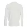 POLO PUBLICITAIRE MIXTE MANCHES LONGUES BLANC 'PRIME LSL'