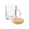 MUG EN VERRE RECYCLE 300ML PERSONNALISABLE 'LEYHA'