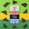 TABLETTE DE CHOCOLAT AU LAIT PUBLICITAIRE LE CHOCOLAT DES FRANCAIS  'CHOFI'