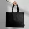 SAC PERSONNALISABLE EN JUTE NOIR 290 GR/M² 'MADOU'