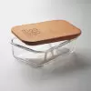 LUNCH BOX  PERSONNALISABLE EN VERRE ET LIEGE 830 ML 'JESCO'