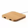 CHARGEUR INDUCTION BAMBOU PERSONNALISABLE 'CUADRO 10W'