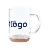 MUG PERSONNALISÉ EN VERRE ET LIÈGE 'HINDA'