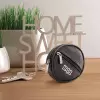 PORTE CLE PERSONNALISE EN CUIR ROND 'ILYOUS'