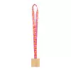 MEDAILLE EN BAMBOU PERSONNALISEE 'BERCA CARRE'