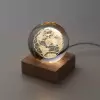 GLOBE LUMINEUX EN VERRE PERSONNALISABLE 'BOULGA'