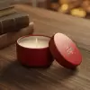 BOUGIE PARFUMEE PERSONNALISABLE BOITE METAL 'ECRYN ROND'