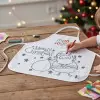 TABLIER NOEL A COLORIER PERSONNALISABLE 'COLKIDS'