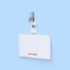 PORTE BADGE AVEC PINCE PERSONNALISE 'KISTO'