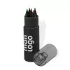 SET DE CRAYONS DE COULEUR PERSONNALISABLE 'ANDORRE BLACK' 