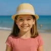 CHAPEAU PERSONNALISABLE 'BRAZ KIDS PAILLE CLAIRE EU'