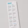 CALENDRIER MARQUE PAGES COUCHÉ BRILLANT 5X21CM PERSONNALISÉ 'CLARIN'