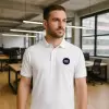 POLO HOMME BLANC PERSONNALISE 210G 'JHK ESSENTIAL'