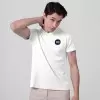 TEE SHIRT COL V HOMME BLANC PERSONNALISABLE 'SAMOYEDO'
