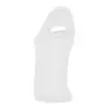 TEE SHIRT COL V FEMME BLANC PERSONNALISABLE 'VICTORIA'