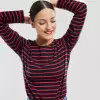 TEE SHIRT FEMME MARINIERE PERSONNALISE 'PLOZEVET'