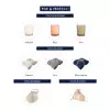 SET PERSONNALISABLE PLAID BOUGIE SAVON ET EPONGE 'MAIZON'