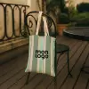 TOTE BAG IMPRESSION GRANDE RAYURE PERSONNALISABLE 'TICTOC'