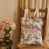 TOTE BAG IMPRESSION TOILE DE JOUY PERSONNALISABLE 'TICTOC'