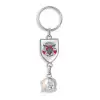 PORTE CLE CASQUE DE POMPIER PERSONNALISABLE  'PINPOM'