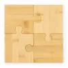 SET 4 SOUS BOCK PERSONNALISABLE PUZZLE BAMBOU 'NATIVO'