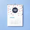 CALENDRIER MURAL A SPIRALES PERSONNALISABLE 'ALMANA'
