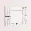 CALENDRIER MURAL EFFAÇABLE VÉLÉDA 44,5X28,5CM PERSONNALISÉ 'VELEDI'